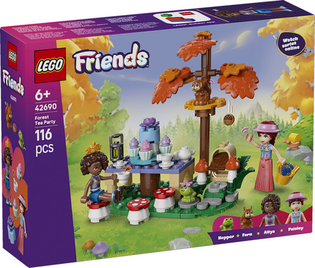 Lego Friends Przyjęcie podwieczorkowe w lesie Zabawki dla dzieci i dekoracja pokoju dziecięcego 42690