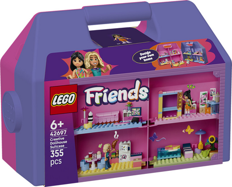 Lego Friends Kreatywny domek dla lalek z walizką i lalkami dla dzieci 42697