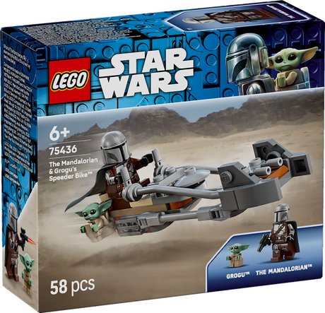 LEGO Star Wars 75436 Ścigacz Mandalorianina i Grogu