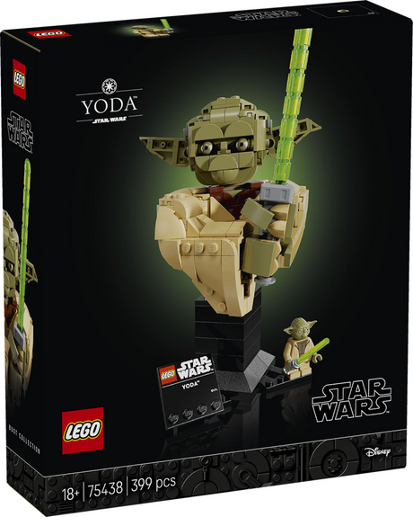 Zestaw Lego Star Wars do budowania popiersia Yody dla dorosłych - 75438