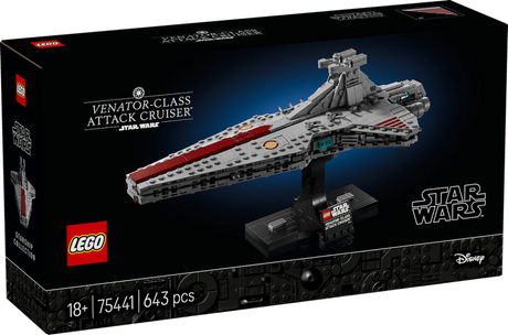 Lego Star Wars krążownik szturmowy klasy Venator - zestaw do budowania dla dorosłych i dekoracja - 75441