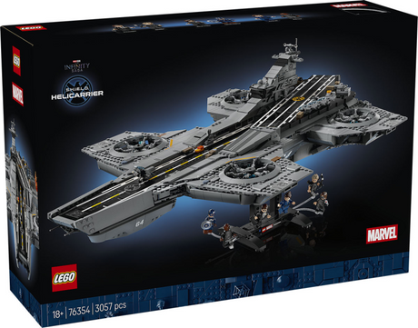 Lego ǀ Marvel S.h.i.e.l.d. Zestaw do budowania superbohatera Helicarrier dla dorosłych 76354