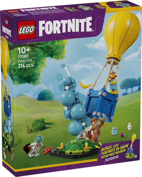 Zestaw LEGO Fortnite do budowania zrzutu zapasów z zabawkami dla dzieci 77080