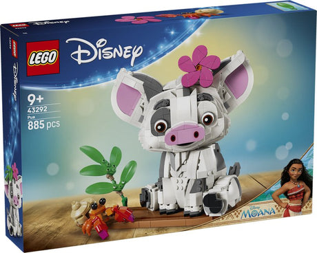 Lego ǀ disney vaiana pua zabawki zwierzątka do zbudowania dla dzieci i dekoracje 43292