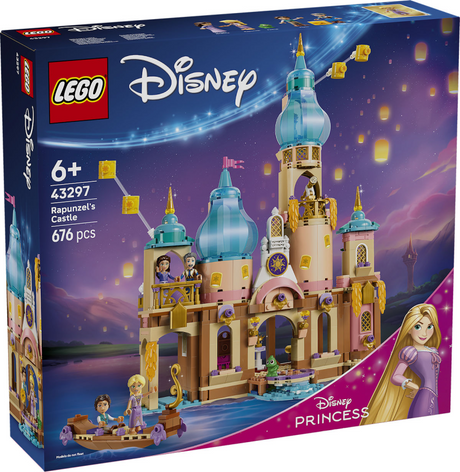 Lego ǀ Zamek księżniczki Disneya Roszpunki do zbudowania, zabawki dla dzieci i dekoracje 43297