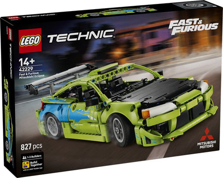Lego technic szybki i wściekły zestaw do budowania samochodu Mitsubishi Eclipse dla dzieci i młodzieży 42229