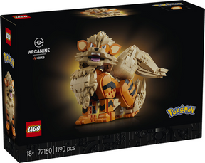 Lego pokémon arcanine pokémon dieren figuur bouwpakket voor volwassenen en woondecoratie 72160