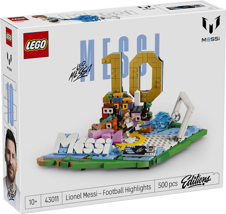 Edycje Lego Lionel Messi – zestaw do budowania z najważniejszymi momentami w piłce nożnej i dekoracja pokoju dziecięcego – 43011