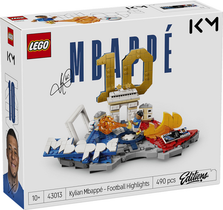 Edycje Lego Kylian mbappé – atrakcje piłkarskie Zabawki piłkarskie dla dzieci – 43013