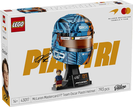 Lego Editions Zestaw do budowy kasku McLaren Mastercard F1 Team Oscar Piastri dla dzieci 43017