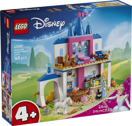 Lego ® ǀ Disney Zamek księżniczki Kopciuszka ze zwierzęcymi przyjaciółmi - Zabawki konstrukcyjne dla dzieci z Kopciuszkiem i 4 zwierzętami - 43283