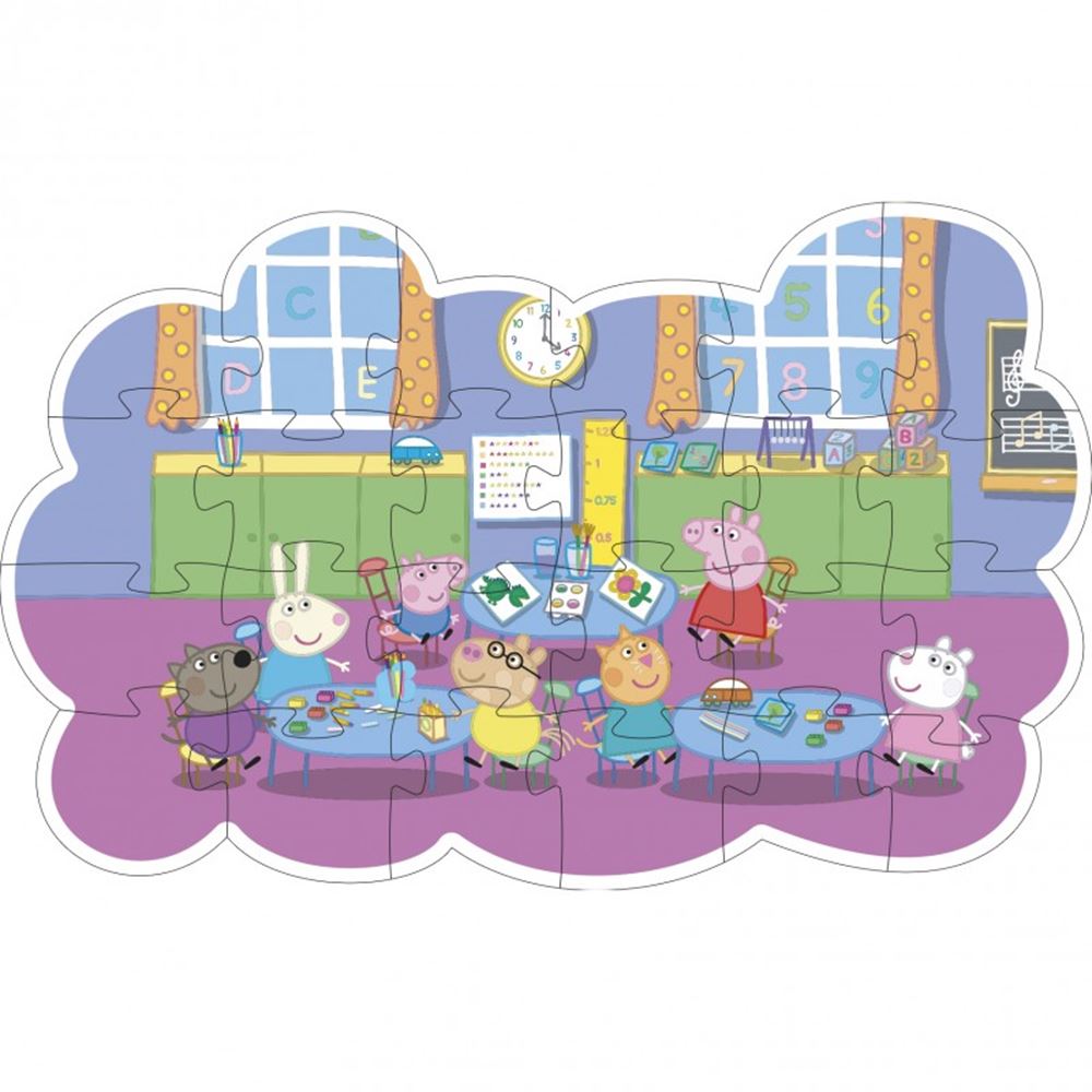 Puzzle Świnka Peppa. 24 sztuki. 3+