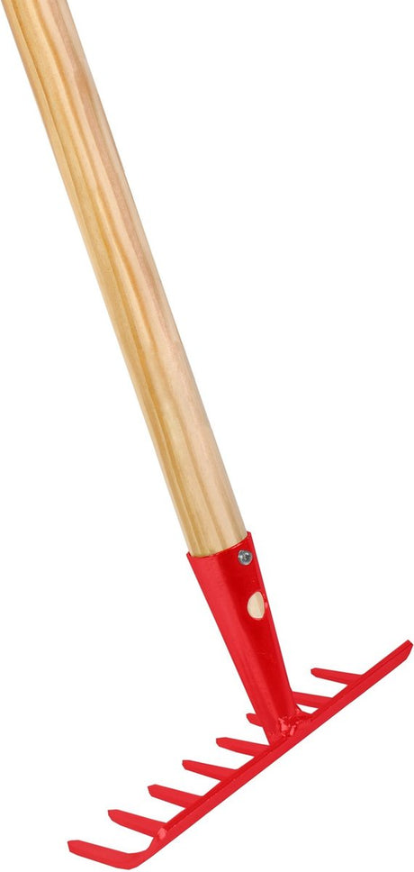 Narzędzia Talen – grabie ogrodowe – 8 zębów – powlekane – trzonek jesionowy – 140 cm