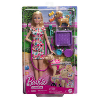 Zestaw do spacerów dla lalek Barbie i kółek oraz akcesoria