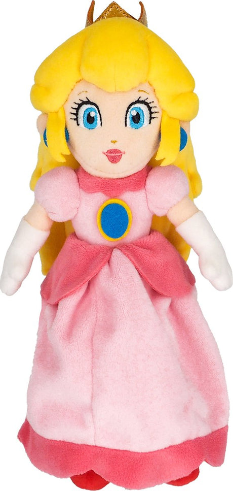 Super Mario Nintendo Together + Bros – Oficjalna licencjonowana pluszowa zabawka Princess Peach – 26 cm