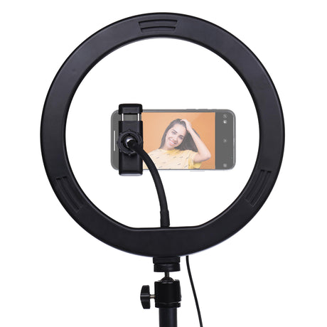 Zestaw do vlogów LED Studioking sk-k190 z lampą pierścieniową i uchwytem na mikrofon