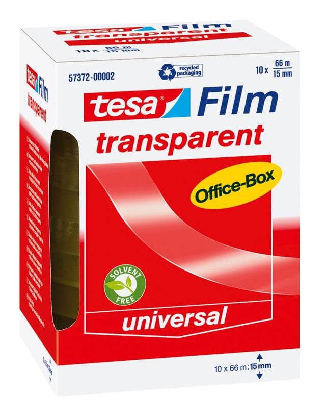 Taśma samoprzylepna Tesa 66x15, opakowanie 10 rolek