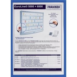 Ramka ekspozycyjna franken a4 magnetyczna niebieska 5 sztuk