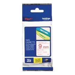 Taśma etykietowa Brother tze222 czerwona, biała 9mmx8m