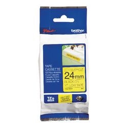 Dodatkowa taśma klejąca Brother tzes651 24mmx8m czarno-żółta