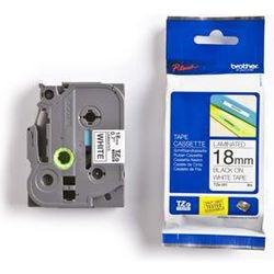 Taśma tekstylna brat tzen241 18mmx8m czarno-biała