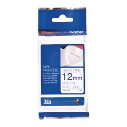 Taśma etykietowa Brother tzefa3 niebieska, biała 12mmx3m
