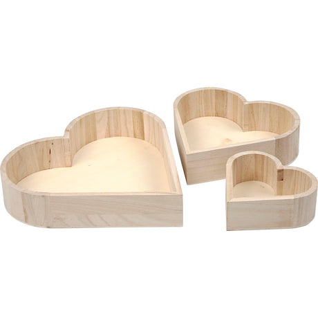 Firma Creativ https: www.cchobby.nl miski-w kształcie serca-h-13-25-cm-d-5-5-2-cm-3-piece-1-box