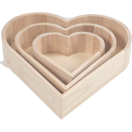Firma Creativ https: www.cchobby.nl miski-w kształcie serca-h-13-25-cm-d-5-5-2-cm-3-piece-1-box
