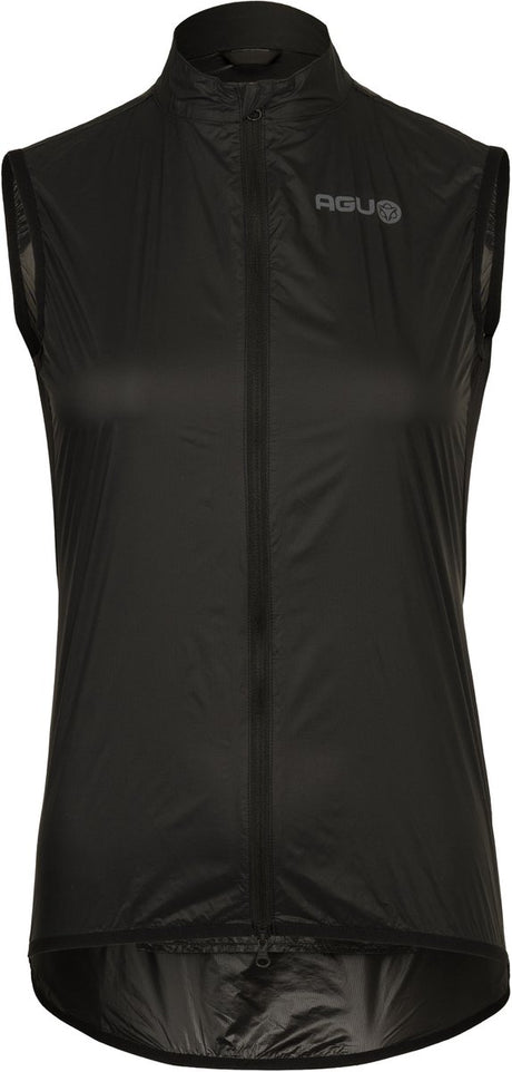 Agu essential - windbody - fietsvest - winddicht - waterafstotend - lichtgewicht - ademende mesh achterzijde - reflecterend - dames - zwart - xl
