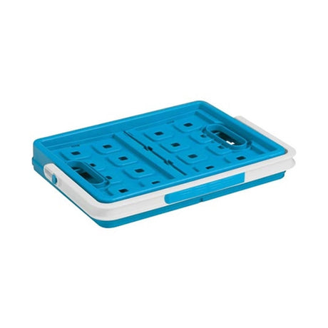 Sunware kwadratowy kosz na zakupy 24 litry z uchwytem niebieski 44x31,5x21cm