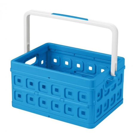 Sunware kwadratowy kosz na zakupy 24 litry z uchwytem niebieski 44x31,5x21cm