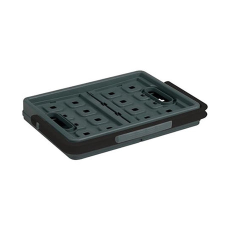 Kwadratowa składana skrzynka na okulary przeciwsłoneczne z uchwytem 24l - 43,5x31x21,3 cm - skrzynia na zakupy antracyt