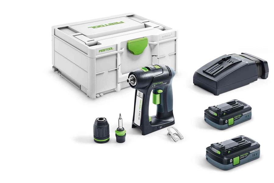 Wiertarko-wkrętarka akumulatorowa Festool c18 hpc 4.0 i-plus