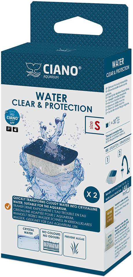 Ciano water clear - filtr akwariowy - 2 sztuki - mały