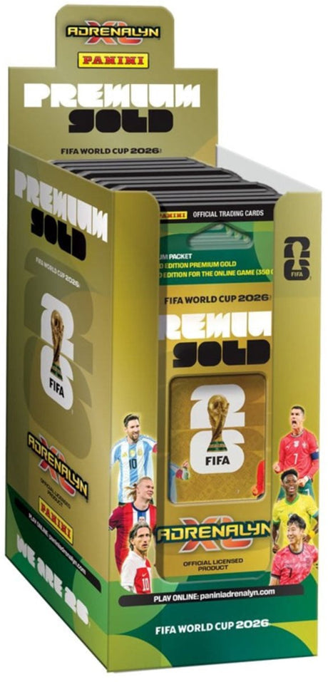 Panini FIFA World Cup 2026 karty kolekcjonerskie premium złote pudełko (10)