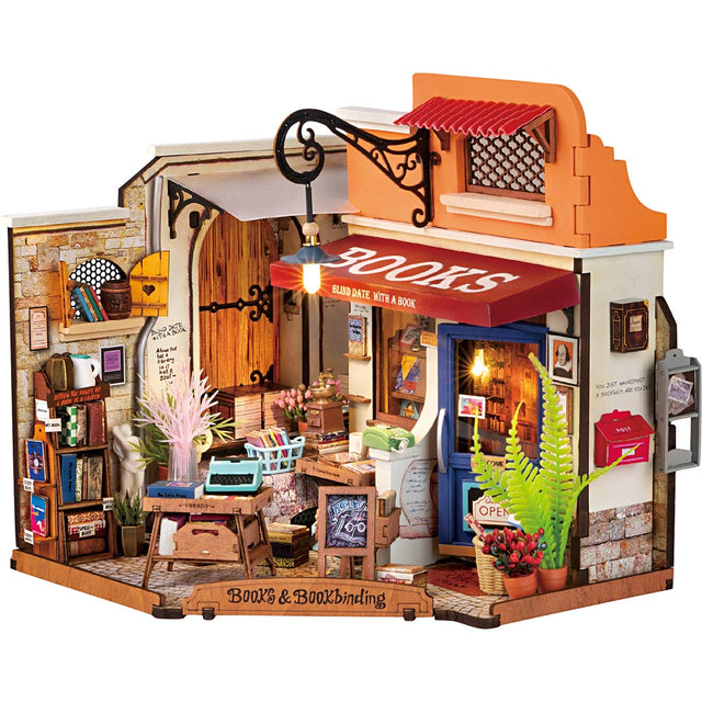 Https: www.cchobby.nl diy-miniature-room-bookstore-h-17-cm-l-18-cm-w-25-cm-1-piece