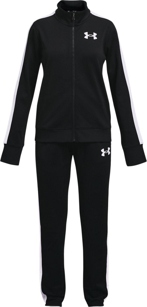Dziewczęcy dres Under Armour Rywalny dres-blk - czarno-biały