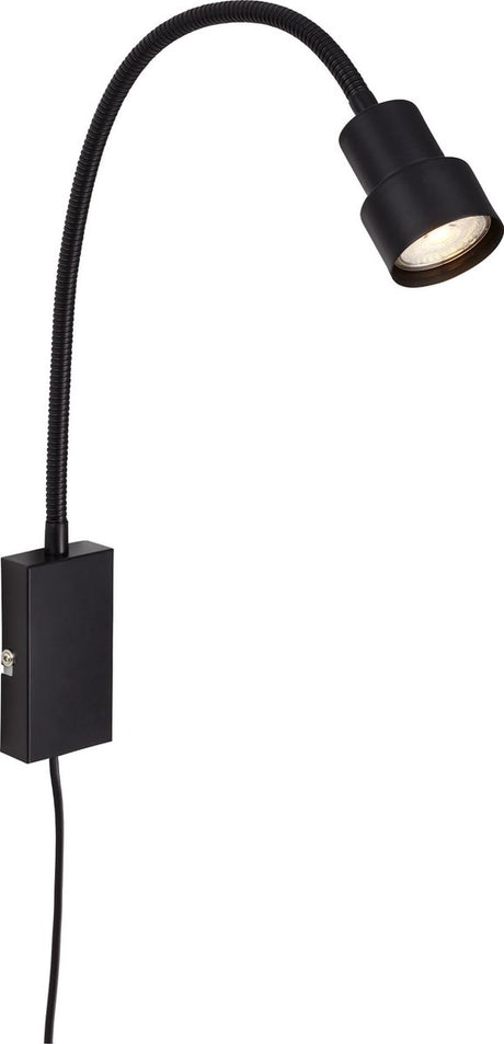 Lampka nocna Briloner Leuchten Tusi funkcja dotykowa metalowa ciężka 1xLED-GU10 5W 400lm 3000K włącznik elastycznego ramienia