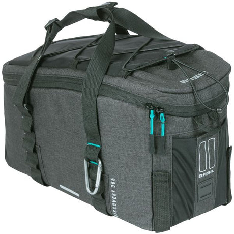 Basil Discovery 365D Bagażowa torba zachowań M - Czarna, woda -powtórka, 9L, unisex, sportowy