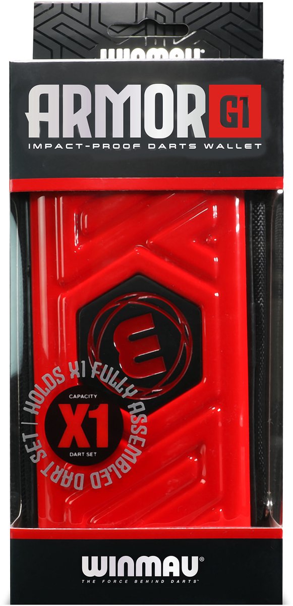 Winmau armor g1 red dart case