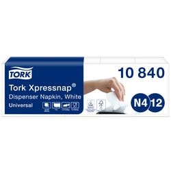 Serwetki tork n4 system składania 33x21,6cm białe 5 opakowań