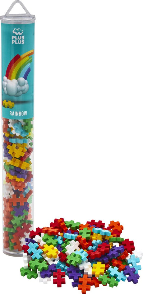 Plus-plus Tube Rainbow 100-częściowy zestaw konstrukcyjny - 4265 - zabawki konstrukcyjne - zabawki konstrukcyjne - zestaw z klockami - od 5 lat