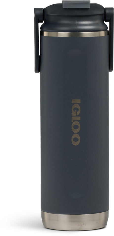 Igloo - flip 'n' sip - butelka do picia - kubek do picia - czarny - 600ml - termos