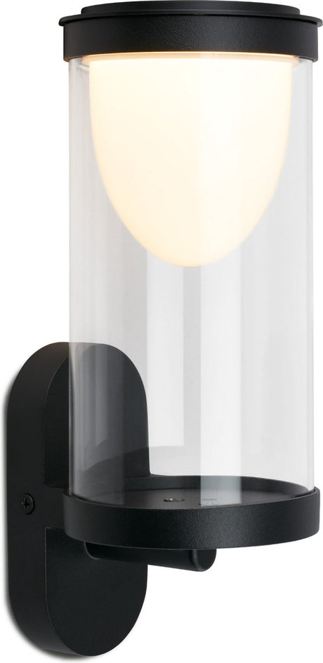 Briloner - kinkiet zewnętrzny - lampa zewnętrzna z wymienną baterią - czarny - oświetlenie zewnętrzne - 24 x 12 x 10 cm - czarny