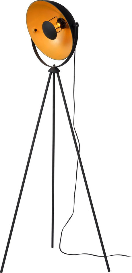 Lucide Alvaro - lampa podłogowa - 1xe27 - czarna