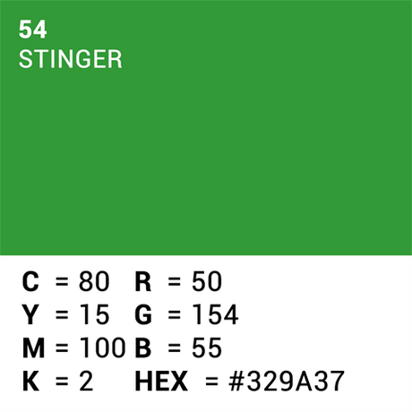 Doskonały papier tła 54 Stinger Chroma Key 2,18 x 11 m