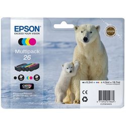 Opakowanie zbiorcze wkładów atramentowych Epson T261640 czarny, cyjan, magenta, żółty