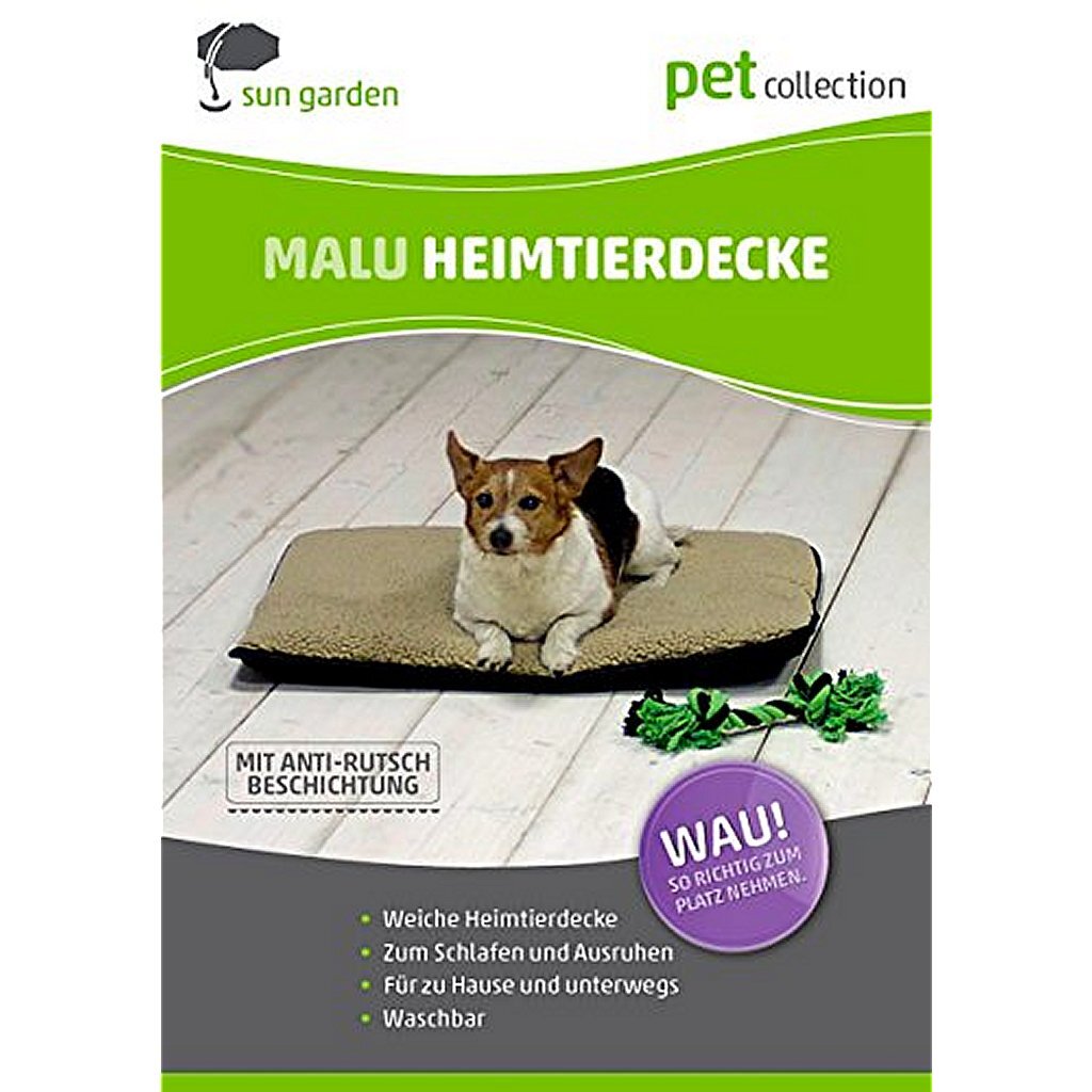 Derka dla psa Sun Garden Malu 60x40x5 cm szara
