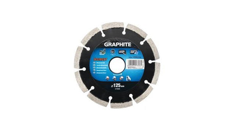 Tarcza diamentowa grafitowa 125x22x8,0x2,2 mm segmentowa laserowo mpa en13236