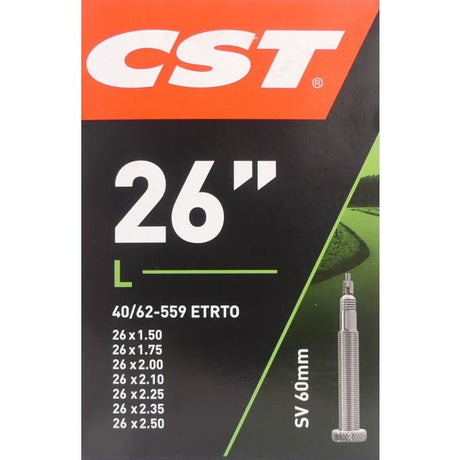CST Binnenband 26x1,75-1.90-2.30 ETRO 47 62-559, zawór: Presta francuski 60 mm